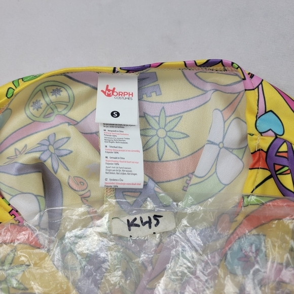 Hippie bell sleeve 60's cosplay costume dress Size small - Picture 5 of 5